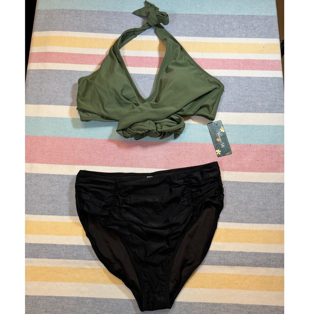 Blooming Jelly Bikini Set Sz XL NWT | Criss Cross Top & High Waisted Bottom